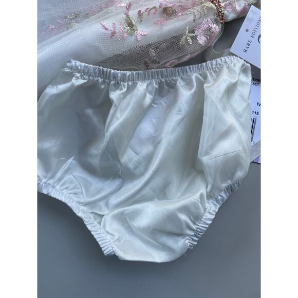 RARE EDITIONS, SIZE 6-9 MONTHS WHITE EMBELLISHED DRESS, 2PC - Picture 5 of 9